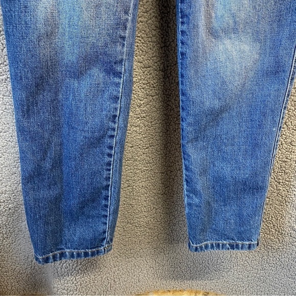 Life in Progress Snap Button Front Disstressed Overalls Sz S - Picture 7 of 13